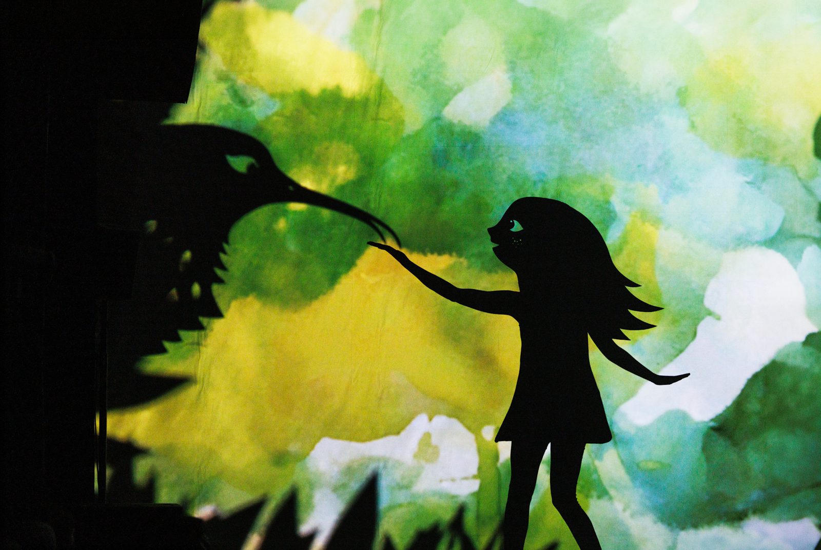 Les Graines Oubliées : la petite fille et le colibri en théâtre d'ombres