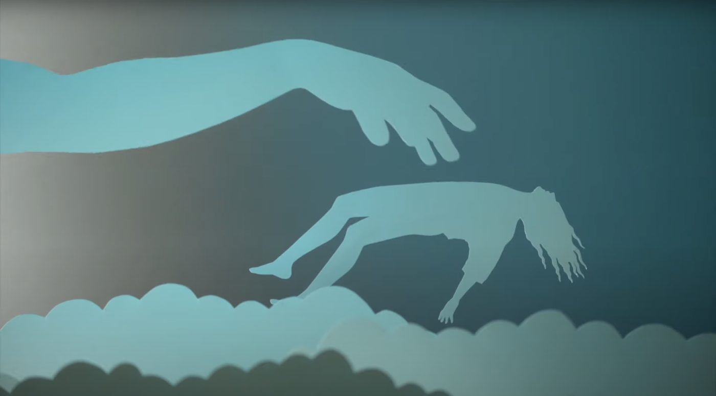 Clip Paris-Melbourne : un corps en suspension dans les nuages